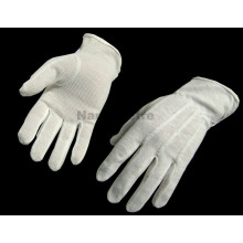 NMsafety 100% cotton knitted hand gloves with mini PVC dots
